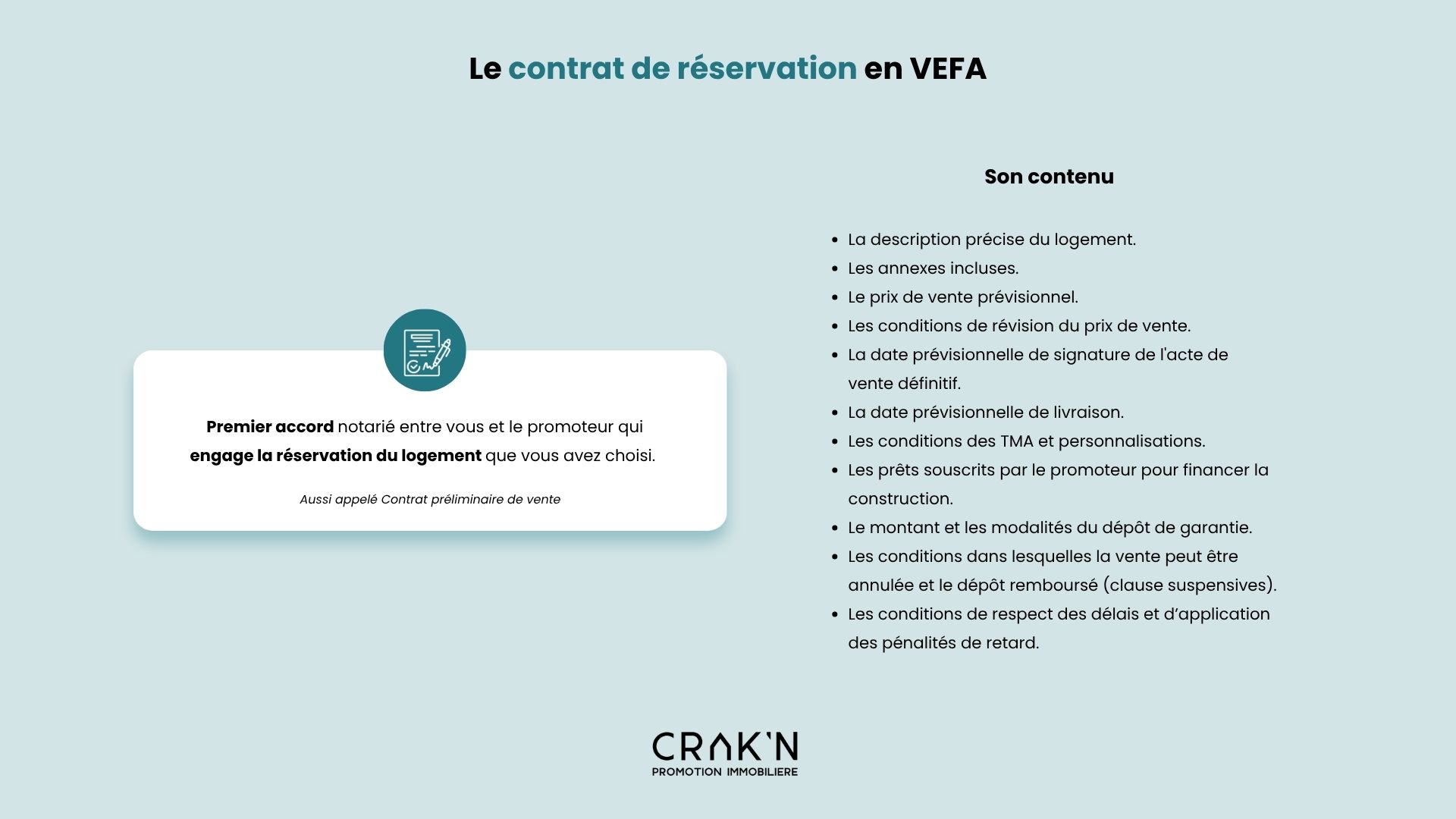 contrat de réservation en VEFA clauses suspensives clauses importantes erreurs a eviter