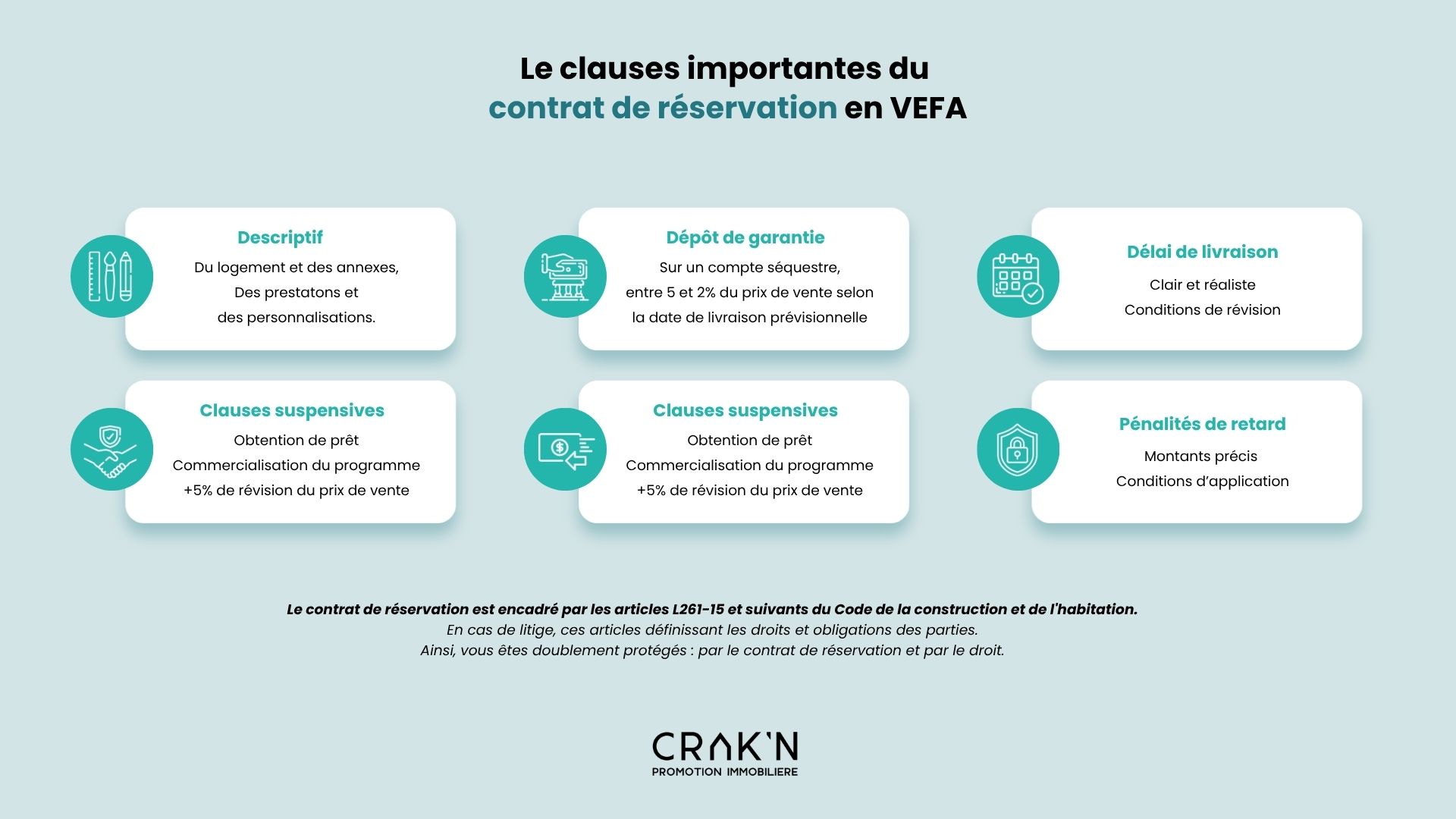 contrat de réservation en VEFA clauses suspensives clauses importantes erreurs a eviter