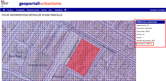Estimer mon terrain geoportail urabanisme